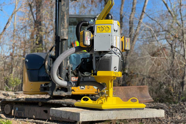 VMB Machine Package, Vac Max Battery Backpack, 2 Dewalt Batteries / 2 Charge Stations, Vac Mount, 4' Vacuum Hose, 5' Vacuum Hose, Vac Max Relief Valve